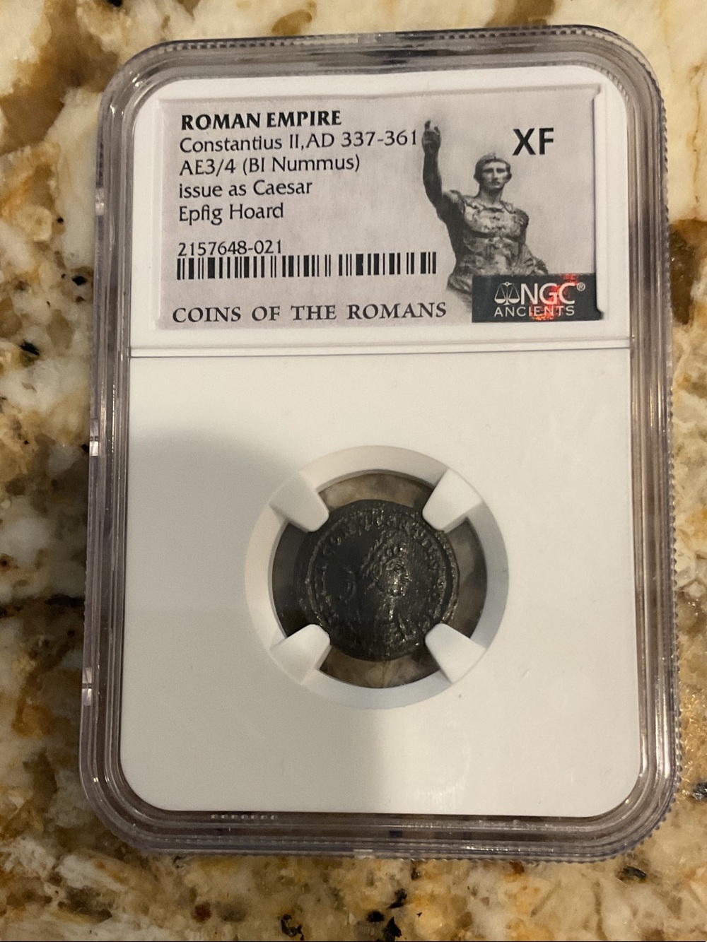 Roman Empire Coin Slab - Black Holder